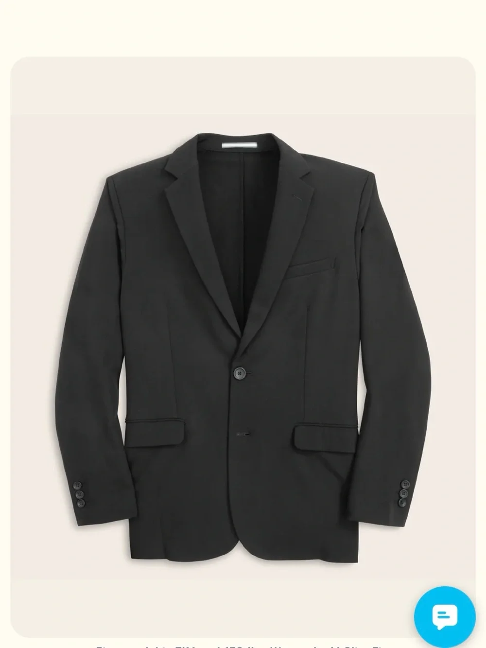 Men's Black Athletic Blazer NWT
